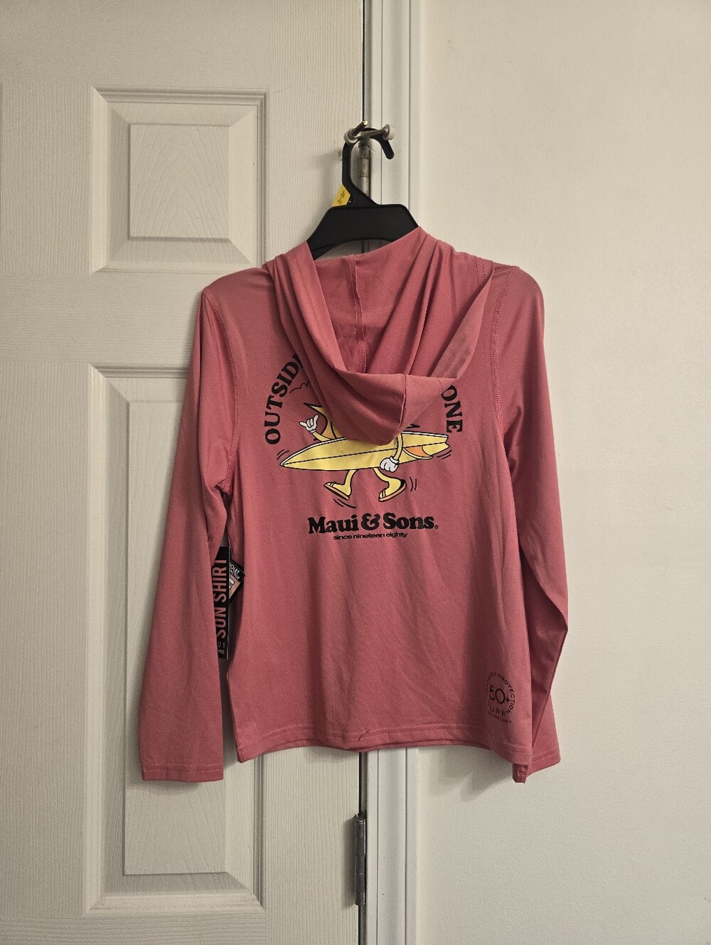 NWT! Maui And Sons Girls Coral Longsleeve 50+ UPF Protection Sun Shirt 10/12 - Picture 8 of 12